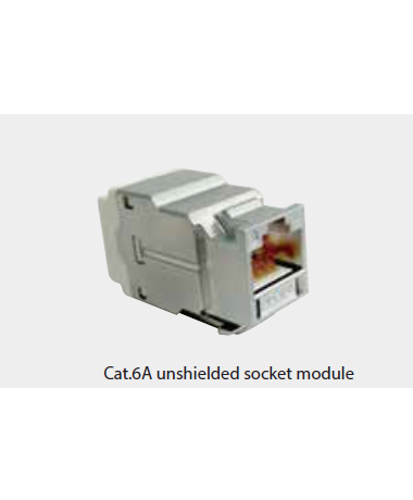 Cat.6A unshielded socket module