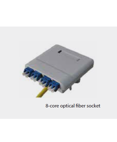 8-core optical fiber socket